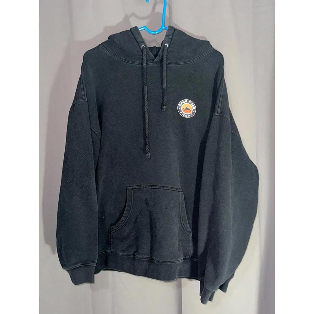 Branded Bills Hoodie Black Open Road Ahead Patch hoodie Size XXL